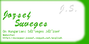 jozsef suveges business card