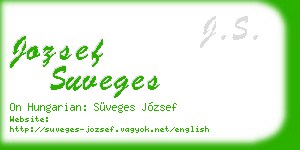 jozsef suveges business card
